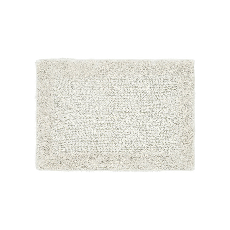 Moriceau 100% Cotton 2370 GSM Tufted Reversible 2-Piece Bath Rug Set – Ultra Soft, Highly Absorbent, Machine Washable, OEKO-TEX Certified, Ideal for Shower, Bathtub & Vanity, Ivory