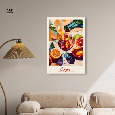 «Sangria Recipe», affiche sur toile tendance 