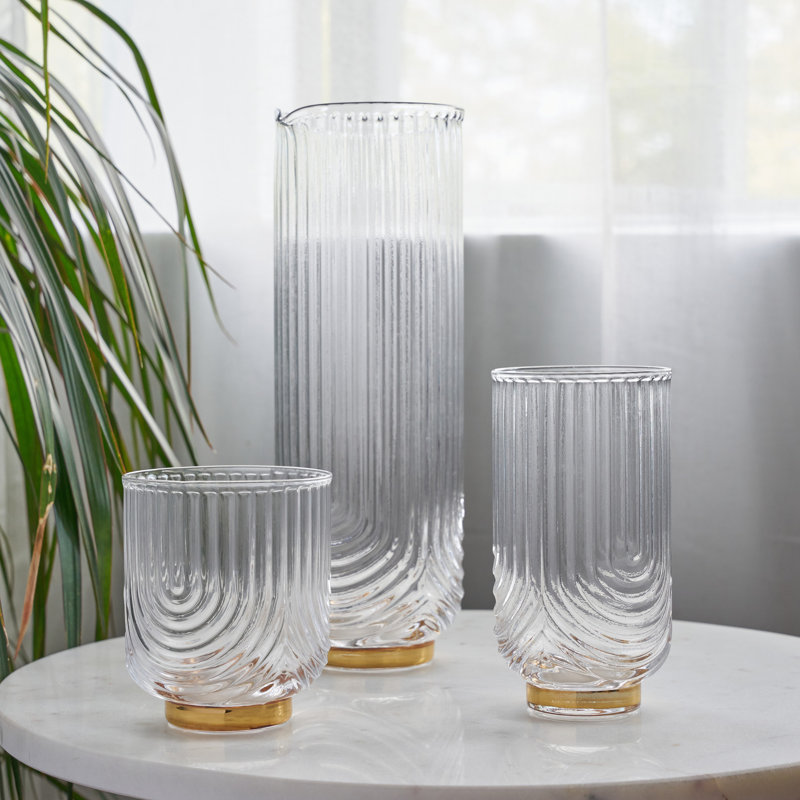 Gatsby Gold-Plated Highball Glasses Set of 2