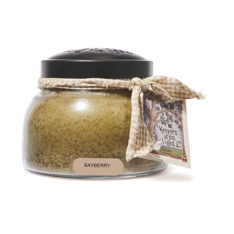 Bayberry Scented Jar Candle with Black Lid