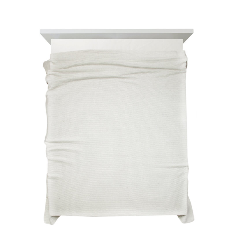 Montevia Polyester No Pattern Bedspread, 220 x 240 cm, Cream
