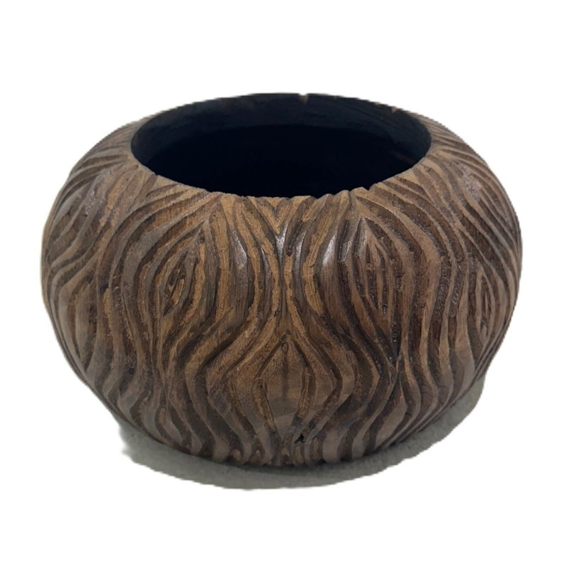 Freya Whorl Bowl - Small, 10cm H x 20cm W x 20cm D