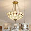 Lustre 3 lumières style urne / bol à intensité variable avec sources lumineuses