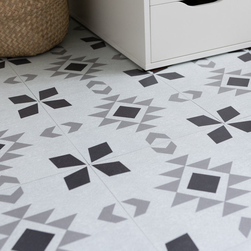 Ziegler Ethno 30.48cm x 30.48cm Self-adhesive Vinyl Floor Tile