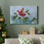 Winter Cardinal Duet I, toile tendue avec châssis de qualité supérieure - prête à être accrochée-219542165