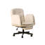 Chaise de bureau ergonomique crème avec accoudoirs pliables Apricot
