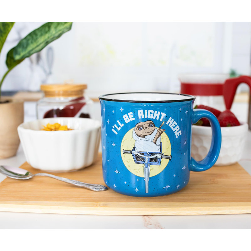 E.T. La tasse de camping en céramique extra-terrestre | Peut contenir 20 onces