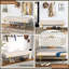 Banc avec repose-pieds Modern Velvet