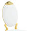 Chaise d'appoint en velours blanc Aolani