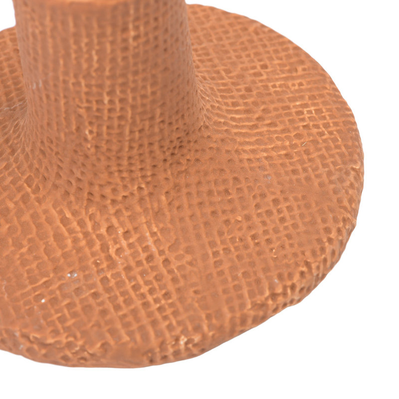 Stoneware Taper Candle Holders, Terracotta