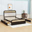 Lit plateforme grand Bayla avec coussin de tête de lit rembourré, lit gigogne simple TG, rangement pour tiroir-1254162555