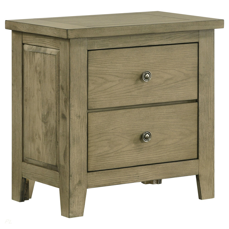 Table de chevet 2 tiroirs Pelton
