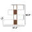 Lennox 43" H x 47" W Geometric Bookcase