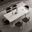 70.8" Long Dining Table, Sintered Stone Top, Metal Legs