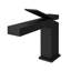 Devon Line Short Bathroom Faucet - Single Hole - 6" Brass/Matt Black