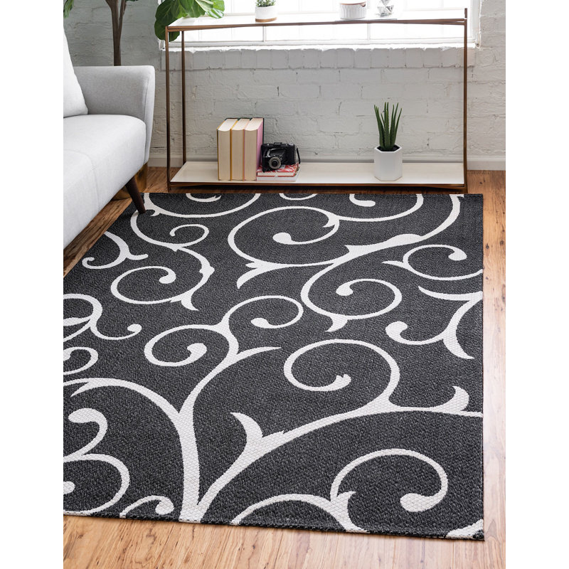 California Cotton Abstract Indoor Rug, Rectangle 8'5" x 11'4"