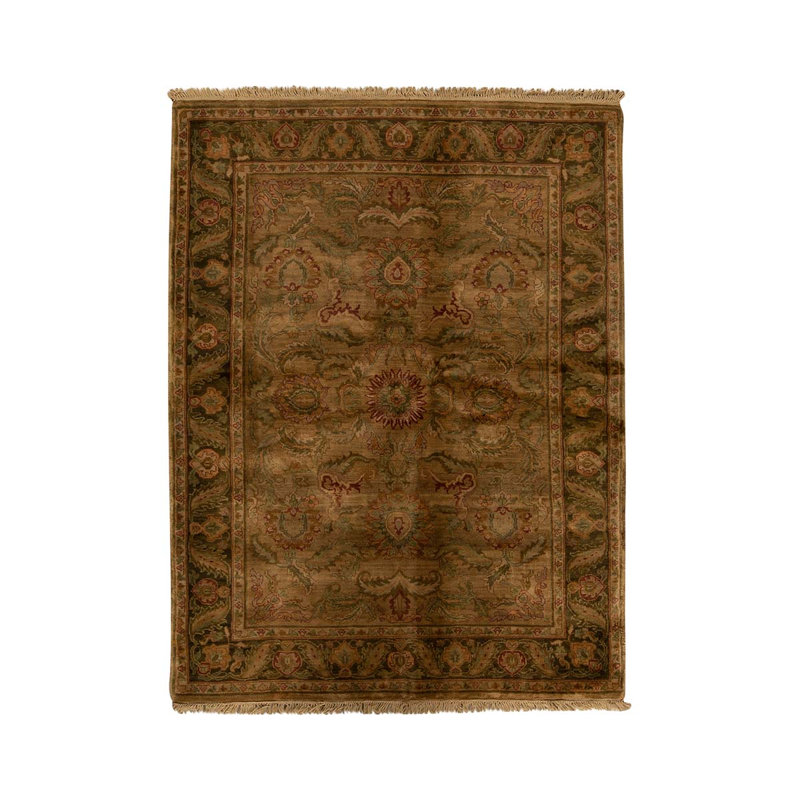 Tapis doré / vert foncé de haute qualité
