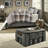 Comfortable King Bedding Sets, Polyester Herringbone Farmhouse Style For Home