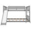 Lit superposé double au-dessus de double avec glissière et échelle convertibles, gris (ancien SKU: GX000708AAE)-802487092