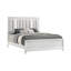 Ensemble de chambre pour très grand lit, blanc, bois argenté, ensemble 2 pièces avec table de chevet-130623261-130623265