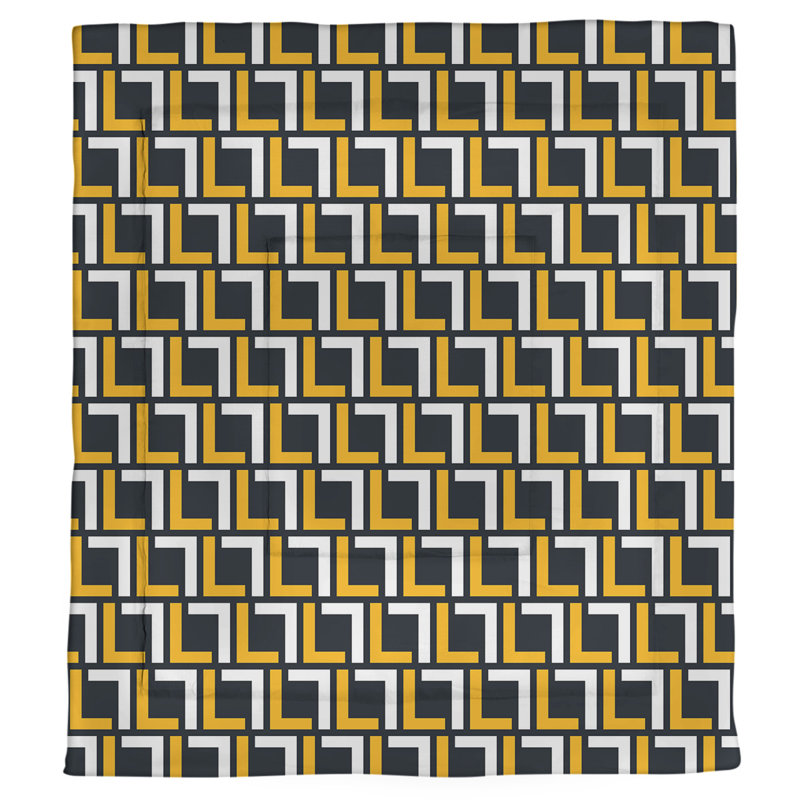 Édredon simple Pittsburgh Football Luxury, Édredon simple TG, Doré / blanc / noir