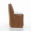 Fauteuil pivotant en cuir véritable-1971736358