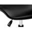 Chaise de bureau pivotante, chaise à hauteur réglable, chaise d'ordinateur à dossier bas avec base en métal-197821452-197821443