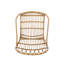 Fauteuils d'appoint pour la cour arrière - brun et fer, l 29,52 po x l 23,7 po, H 33,66 po, tissage ouvert, avec structure en fer