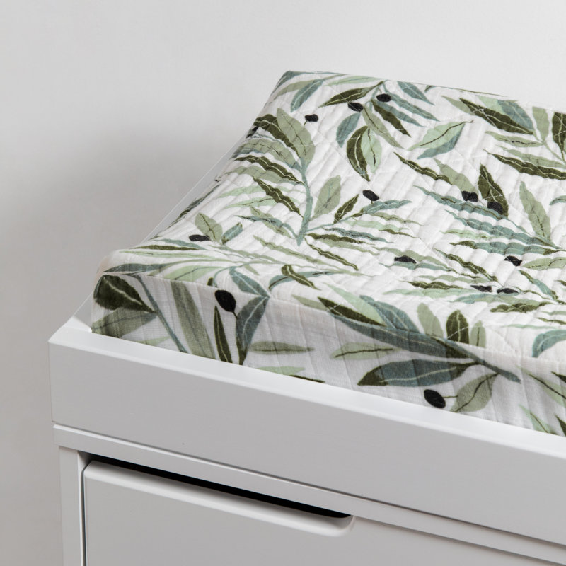 Olive Branches Changing Pad Cover