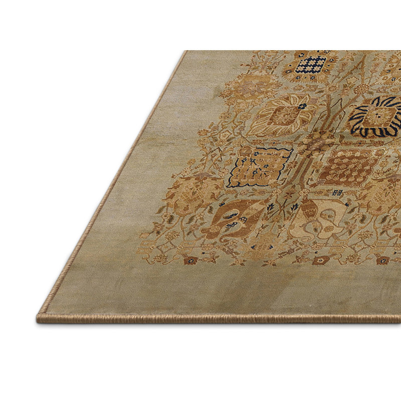 Tapis oriental brun / beige, Rectangle 3 pi x 5 pi