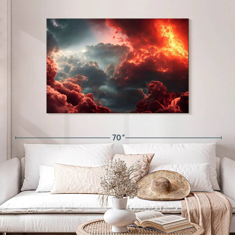 Final Battle Between Hell And Heaven VII, 32" H x 48" W