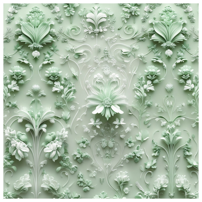 Coussins Intricate Floral Arrangement, 26 x 26 inches