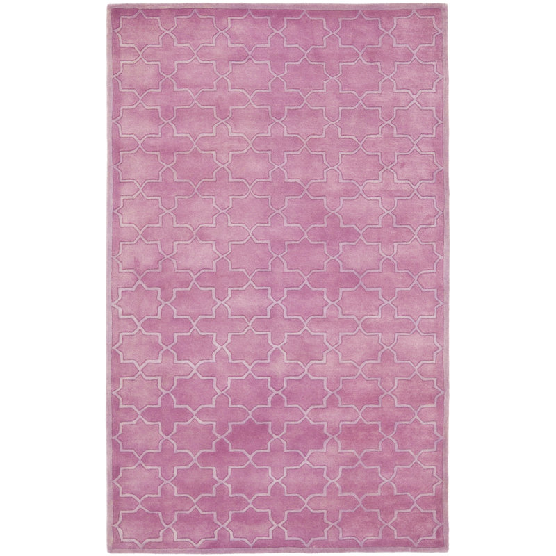 Carolene Hand Tufted Wool Geometric Rug, Rectangle 5' x 8'