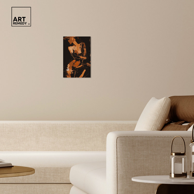 «Graceful Abstraction» par Art Remedy, Toile tendue, H 15 po x l 10 po
