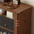Retro Black Solid Wood Accent Cabinet-906890258