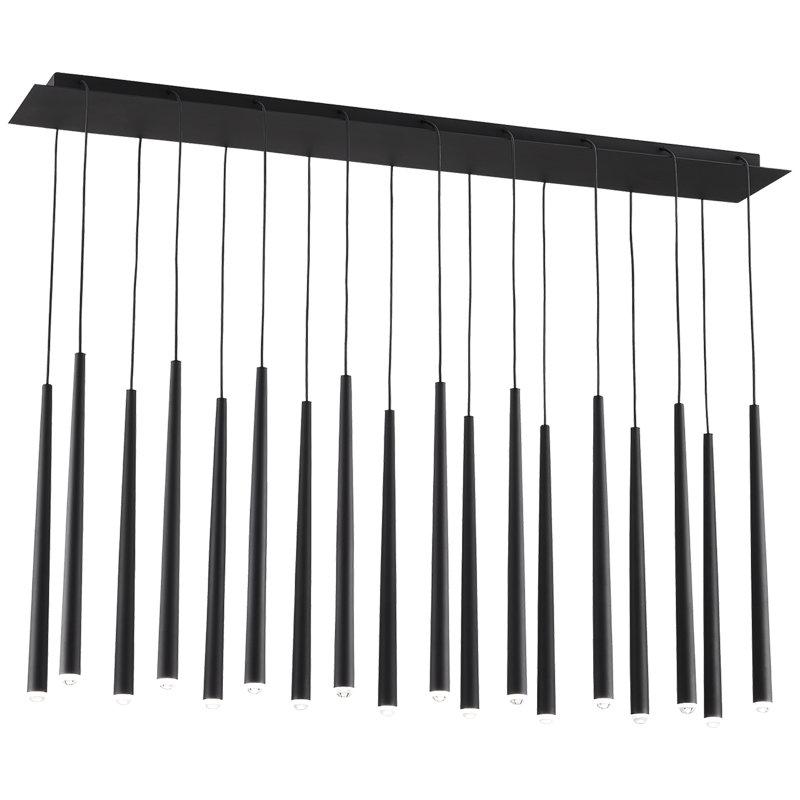 Pylon 18 - Light LED Pendant, Nightshade Black