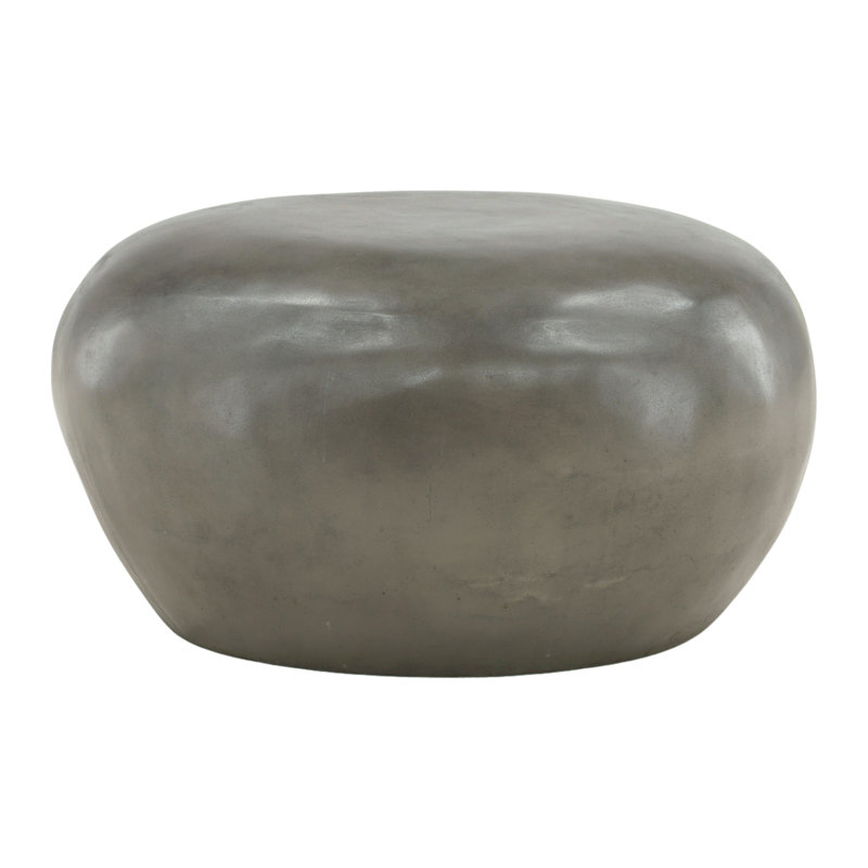 Joshua Pebblestone Outdoor Coffee Table, Concrete Gray