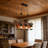 6 - Light Dimmable Geometric Chandelier