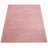 Soft Area Rug In Pink Cozy Low-Pile Rug Anti-Slip Solid Color Washable-1105312458-1102422644