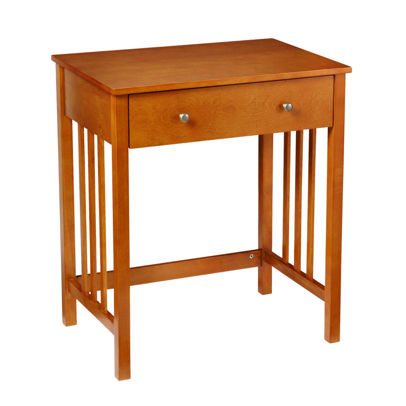 Meribelle Mission Desk with Keyboard Drawer, Oak, 30" H x 26" W x 18" D