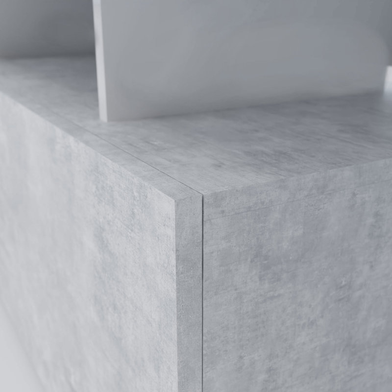 Cellan Unfinished TV Stand for TVs up to 75", Concrete