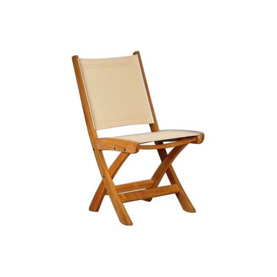 St. Tropez Outdoor Dining Side Chair, Canvas Taupe Sunbrella® Canvas