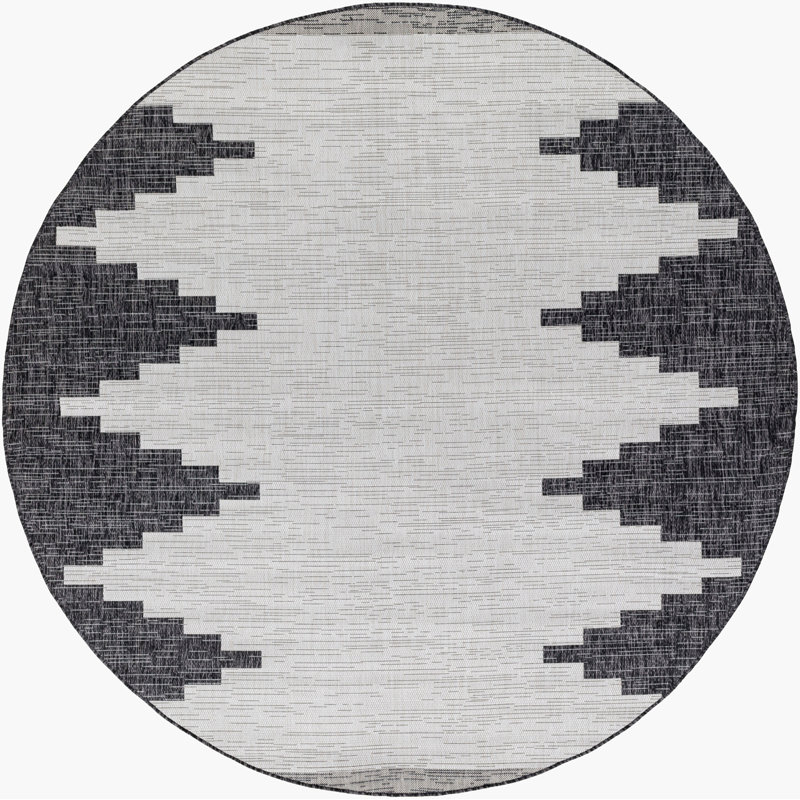 Eagean Modern Indoor/Outdoor Rug, Round 160cm