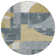 Machine Washable Indoor/Outdoor Cinead ACN1692 Gray Rug