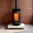 Household cylindrical wood-burning fireplace