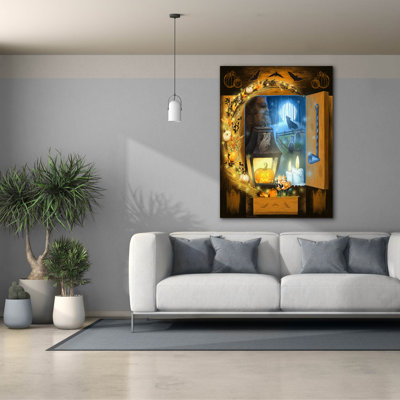 «Howloween» par Art and a Little Magic, art mural sur toile, 26 po x 30 po