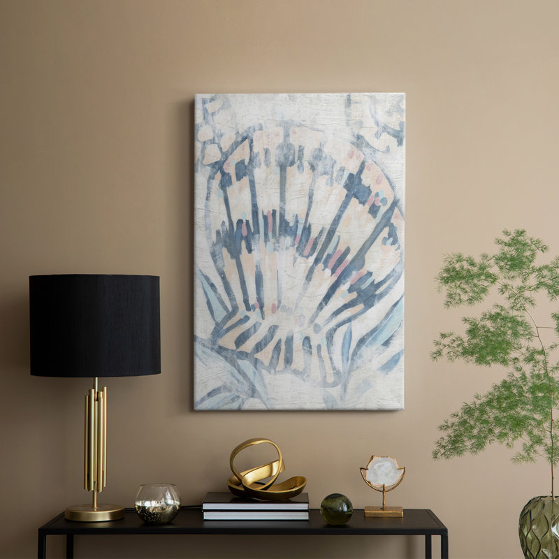 Beach Shell Fresco III -Galerie enveloppée Cavas, H 36 po x l 24 po