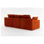 Canapé modulaire en L compressé modulaire en L rembourré en velours côtelé avec repose-pieds mobile, avec trois coussins et deux coussins lombaires, coussins de siège amovibles Cloud-2050135272