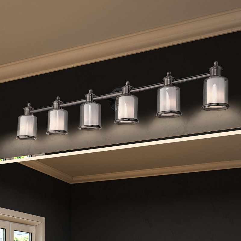 Jampier 6 - Light Dimmable Vanity Light, Brushed Nickel