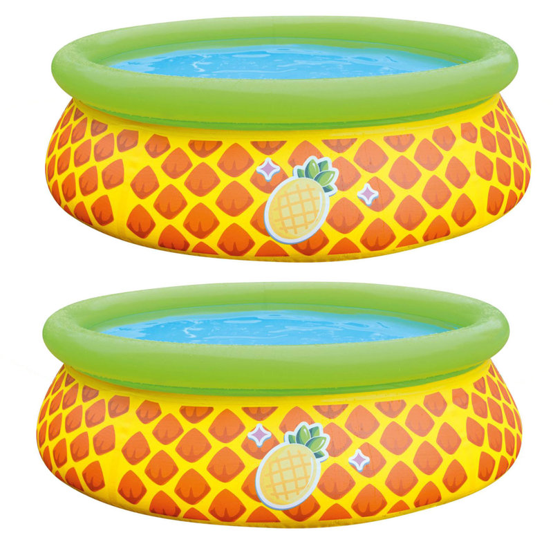 Plastic Round Inflatable Pool 10'' H x 12'' W x 12'' L